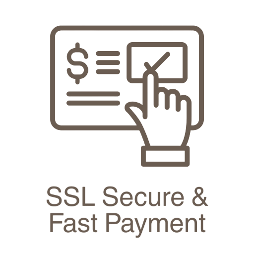 Icon: Secure and fast checkout for peace of mind