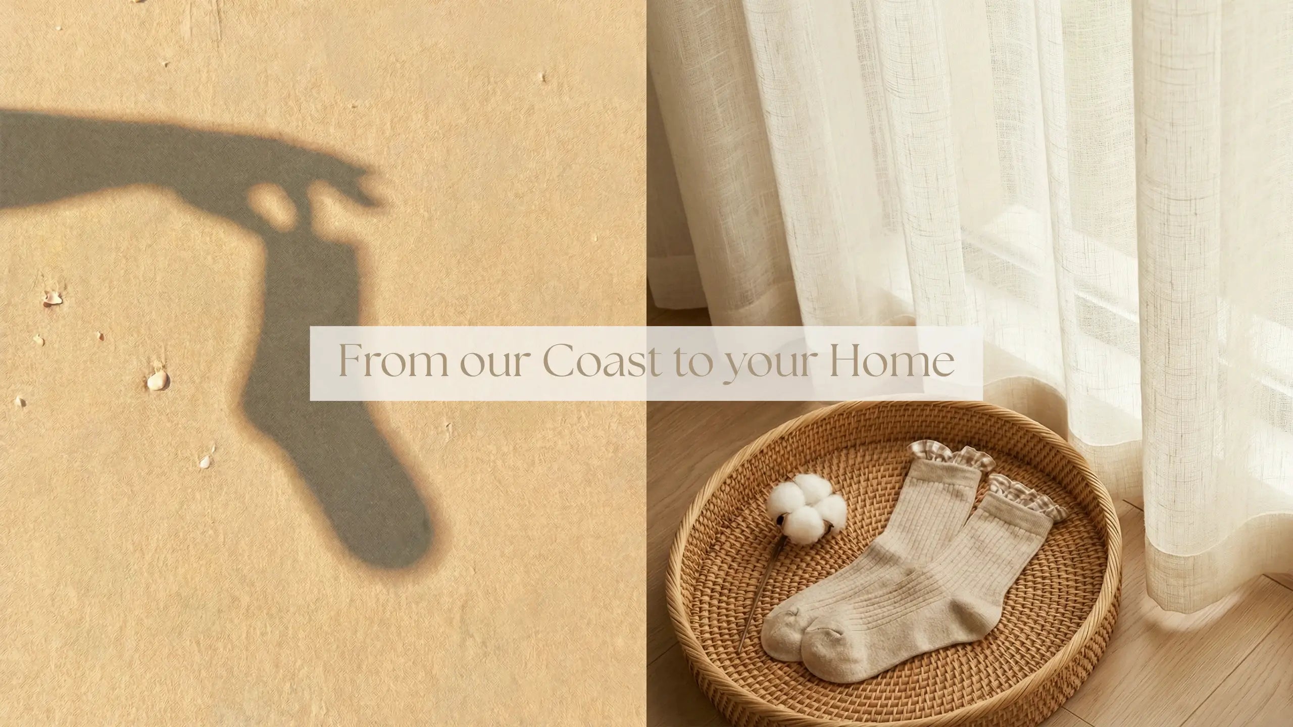 From our Coast to your Home A banner connecting Sock the Luck Up's Gold Coast origins to delivering comfort across Australia