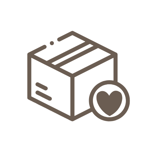 Icon without text: Thoughtfully designed packaging