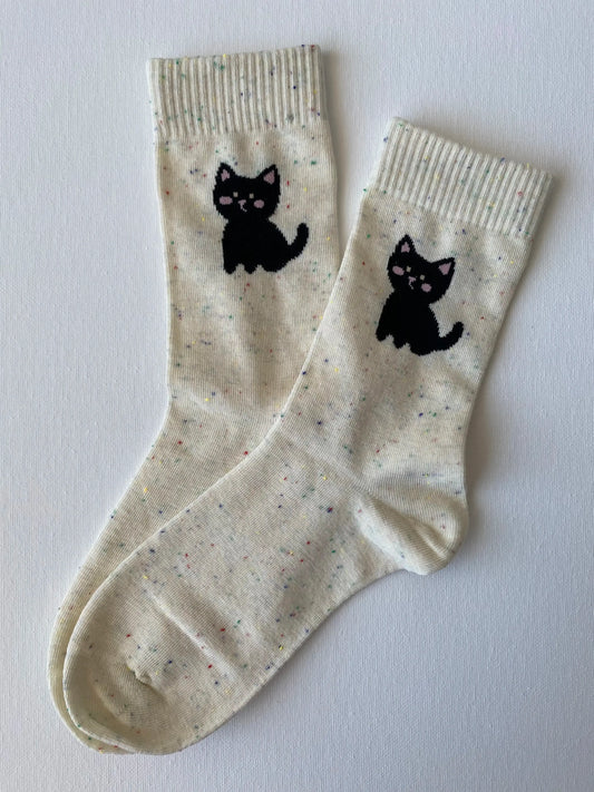 Product image of midnight paws crew sock by Sock the Luck up AU